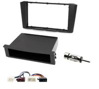 Sound-way Kit Montaggio Adattatore Autoradio, Mascherina 1 DIN / 2 DIN Compatibile con Toyota Avensis (T25) 2003-2009
