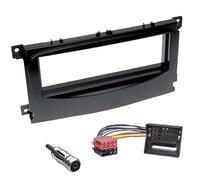 Sound Way Kit Montaggio Adattatore Autoradio, Mascherina 1 DIN Compatibile con Ford Focus, C-Max, Mondeo, S-Max, Transit, Tourneo, Galaxy, Kuga