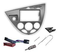 Sound Way - Kit Montaggio autoradio 2 DIN con Supporto per Ford Focus 1998 - 2004 Silver - KA11-549