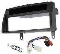 Sound-way Kit Montaggio Autoradio, Mascherina 1 DIN, Cavo Adattatore Connettore ISO, Adattatore Antenna, compatibile con TOYOTA Corolla 2001-2007