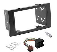 Sound-way Kit Montaggio Autoradio, Mascherina 2 DIN, Adattatore Connettore ISO, Adattatore Antenna, Chiavi di Smontaggio Compatibile con Ford Focus, C-Max, S-Max, Fusion, Transit, Fiesta, Galaxy