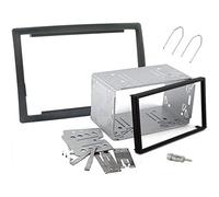 Sound Way Kit Montaggio Autoradio, Mascherina 2 DIN con Plancia Metallica, Adattatore Antenna, Chiavi Smontaggio Compatibile con Renault Megane