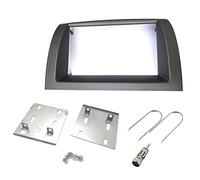Sound-way Kit Montaggio Autoradio, Mascherina 2 DIN con Staffe di Montaggio, Adattatore Antenna, Chiavi di Smontaggio compatibile con Lancia Y Ypsilon dal 2003 al 2006