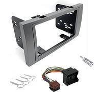 Sound Way Kit Montaggio Autoradio Mascherina 2 DIN con Supporti di Montaggio Adattatore Compatibile con Ford Fiesta, Fusion, C-Max, S-Max, Transit, Fiesta, Galaxy, Kuga