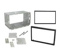 Sound Way Kit Montaggio Autoradio, Plancia Metallica 2 DIN 110 mm Universale con 2 Mascherine 6.2" 173x98 mm e 7" 178x102 mm