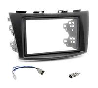 Sound Way - Kit Montaggio Mascherina Adattatore autoradio 2 DIN Compatibile con Suzuki Swift Ertiga 2011-2017 - KA11-157