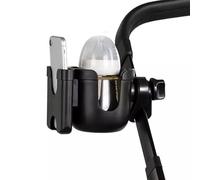 Sound Way Passeggino porta bicchiere,universale per passeggino 2 in 1,per telefono cellulare,360 gradi girevole portabicchieri per sedie a rotelle, camminatori di mobilità biciclette