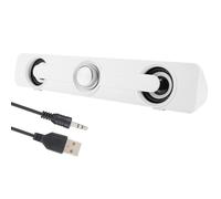 Soundbar alimentata tramite USB per computer desktop, suono stereo con design compatto e uscita audio cristallina, altoparlante ad alta fedeltà per