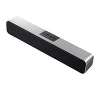 Soundbar con subwoofer integrato per scrivania o piccoli ambienti, suono avvolgente, design compatto, connettività multipla, connessione libera,