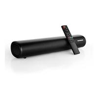 Soundbar per TV, 2.0 canali da 19,7 pollici, piccola soundbar con 3 modalità EQ e telecomando, Bluetooth 5.0 con cavo e wireless, Bluetooth 5.0, connessione ottica/aux/coassiale/ARC/USB, montaggio a