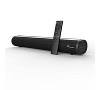 Soundbar per TV, 60 W, 40,6 cm, ultra sottile, 2.0 canali, mini soundbar con 3 modalità EQ e telecomando, altoparlante Home Theater Bluetooth 5.0 cablato e wireless, connessioni ottiche/aux/coassiali