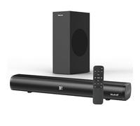 Soundbar per TV con subwoofer 2.1 CH 120W Soundbar per TV, per PC, giochi, sistema audio surround TV, altoparlanti Home Theater con Bluetooth, HDMI, AUX, USB, connessione opt, 16 pollici, MF604S