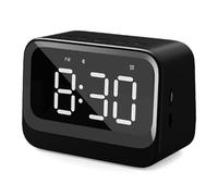 Soundbar portatile con doppio orologio, supporto per scheda TF, wireless, nero