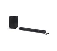 Sharp HT-SBW53121(BK) Soundbar 3.1.2 Dolby Atmos/DTS:X con subwoofer wireless, soundbar elegante e potente con altoparlanti rivolti verso l'alto, suono surround 3D, P. Maxima 550 W. Nero