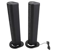 Soundbar Stereo da 40 W, Soundbar Home Theater Audio Surround 3D, Altoparlanti Soundbar Bluetooth Wireless Rimovibili Pieghevoli per TV PC, AUX, Fibra Ottica,