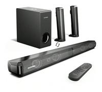 Soundbar ULTIMEA Dolby Atmos per TV, BassMX, sistema di altoparlanti surround 3D, soundbar 2.1 con subwoofer per home theater, Ultra Deluxe, potenza di picco di 190 W, suono a 3 altoparlanti, --Nova S