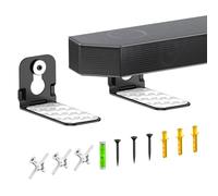 Soundbar Wall Mount for Samsung Soundbar Mount HW-T400 HW-T430 HW-T510 HW-T530 HW-S40T HW-T60M HW-S60T HW-Q60T and More Mounting Bracket for Samsung Sound Bar Mounts Under TV with Hardware Kits