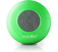 Soundbot® SB510 HD Water Resistant Bluetooth Wireless Shower Speaker, Hands-Free Portable Speakerphone w/ 6Hrs of Playtime, Built-in Mic, Control Button & Detachable Suction Cup for Indoor & Outdoor