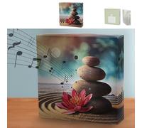 Soundbox 'Pietre' Sensore di movimento | 12 x 12 x 3,5 cm cartone plastica | suono meditazione regolabile (1 x Soundbox pietre)