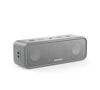 Soundcore Anker 3 Altoparlante Bluetooth audio stereo, driver a membrana in titanio puro, riproduzione 24H, IPX7, Bluetooth 5.0, tecnologia PartyCast, BassUp, App, EQ personalizzato (rinnovato)