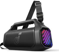 soundcore Boom 2 Plus Cassa Bluetooth Potente per esterni, 140W, 2+2 canali stereo, BassUp 2.0, Bluetooth 5.3, 30W ricarica rapida, 20 ore di riproduzione, IPX7, luci RGB, USB-C, EQ personalizzata