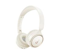 Soundcore Cuffie Bluetooth On-Ear H30i, Cuffie Wireless | Pieghevoli, bassi puri, 60h autonomia, Bluetooth 5.3, leggere e comode, connessione app, multipunto, bianco panna