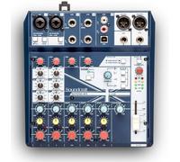 Soundcraft NOTEPAD-8FX Mixer USB 8C 2Mic In alimentazione Phantom, EFX Digitali