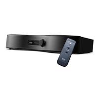 SoundFun Mirai Speaker TV Dialogue Enhancing Speaker - Fornisce un dialogo chiaro mentre ti aiuta a ridurre il volume del televisore - Connessione cablata Optical Digital/AUX - Nero