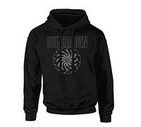 Soundgarden Black Blade Motor Uomo Felpa con Cappuccio Nero 80% Cotone, 20% Poliestere Regular