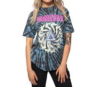 Soundgarden T Shirt Logo Swirl Band Logo Nuovo Ufficiale Unisex Blu Dye Wash Size M