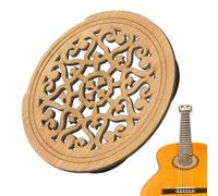 Soundhole Cover Plug - Acoustic Guitar Buffer, Feedback Control Block | Soft Rubber Disc Fitting | Live Stage Acoustic Performances, Muting Unwanted Resonance Noise Eliminating Amp Feedback Easily
