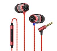 SoundMAGIC E10C Cuffie cablate, Micro, HiFi, Jack 3,5mm, Rosso | Isolamento acustico, bassi decisi, alti nitidi, chiamate limpide, corpo metallico, cavo anti-groviglio, vestibilità ergonom