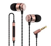 SoundMAGIC E50C Auricolari in-ear, con cavo e microfono, suono HiFi, ottimo isolamento acustico, vestibilità comoda, nero e oro