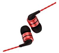 SoundMAGIC E80C Auricolari cablati con microfono HiFi Stereo Audiophile Auricolari Isolamento del rumore in Ear Cuffie Confortevole Fit Super Bass Nero Rosso