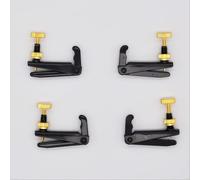 Soundman - 4 punzoni sottili per violino 4/4 e 3/4, in metallo, per Violino, set da 4 pezzi, design tradizionale, colore nero