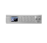 Soundmaster IR1500SI - Radio da Cucina con Radio DAB plus/FM-RDS, Radio Bluetooth, WLAN, Vivavoce, 100 Memorie Preferite, Doppio Allarme, Timer Sleep/Snooze, Kit di Montaggio Incluso