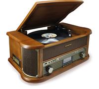 Soundmaster NR566BR nostalgia giradischi radio DAB+ CD MP3 USB cassetta BT