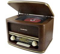 soundmaster NR961 Radio da tavolo DAB+, FM AUX, USB, FM, DAB+, CD, Bluetooth incl. telecomando Marrone