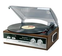 Soundmaster PL186H Lettore di dischi con radio e presa per cuffie Nostalgia retrò