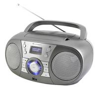 soundmaster SCD1800TI Radio CD DAB+, FM AUX, Bluetooth, CD, USB Grigio