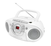 Soundmaster SCD5100WE Lettore CD portatile con radio lettore di cassette AUX,...