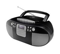 Soundmaster SCD7800SW - Radio digitale portatile, lettore CD, registratore cassette, funzione audiolibro, radio DAB+ FM, porta USB