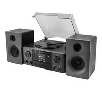 Soundmaster MCD1950SW impianto stereo con giradischi DAB+ lettore CD USB MP3 Bluetooth codifica digitalizzazione 75 Ohm connettore antenna