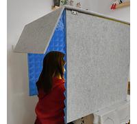 Soundproof Booth Portable Vocal Booth Sound Recording Shield Box, Sound Isolation Booth Room, Desktop Soundproof Cover, for Recording Studio, Podcasts, Singing, And Broadcasting