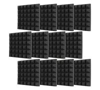 Soundproof Studio Wedges, High Density Foam, Pannelli acustici Walls, Noise Absorbing Tiles, 11,81 x 11,81 x 1,97 pollici, Perfect For Professional Spaces Necessities
