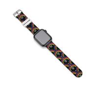 Sounds - Cinturino compatibile con iWatch, con scritta in lingua inglese "I Am In", 38 mm/40 mm, 42 mm/44 mm, 42mm/44mm, Silicone, Nessuna pietra preziosa