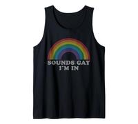 Sounds Gay I'm in Camicia Pride Parade Rainbow Canotta