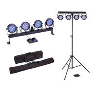 SOUNDSATION 4LEDKIT-PARTY effetti luce 4 par led + barra T + supporto treppiede