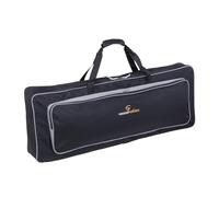 Soundsation Custodia per Tastiera, 124x32x12 cm, Nylon 600D, Imbottitura 10mm, Tracolla Doppia, Nero e Grigio