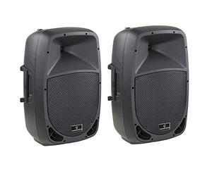 Soundsation GO-SOUND 10A, coppia casse, diffusori attivi, woofer 10", per karaoke, dj, pub, palestre, live music.
